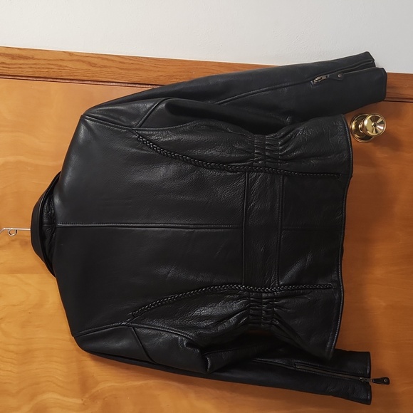 Womens Leather Jacket, American Rider, Medium - Picture 2 of 7